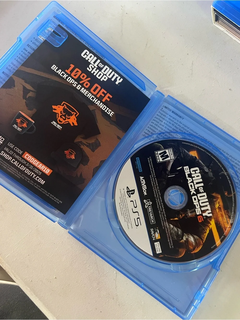 Sony PS5 Call of Duty: Black Ops 6 – Black & Orange Cover Art - Picture 3 of 4